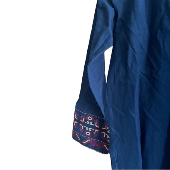 CHINYERE Indian Pakistani Embroidered Cotton Formal Kurta Dress Size S - Picture 8 of 9